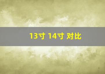 13寸 14寸 对比